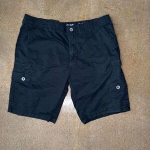 Iron Flex Black Cargo Shorts Mens Size 38 Utility Casual Workwear